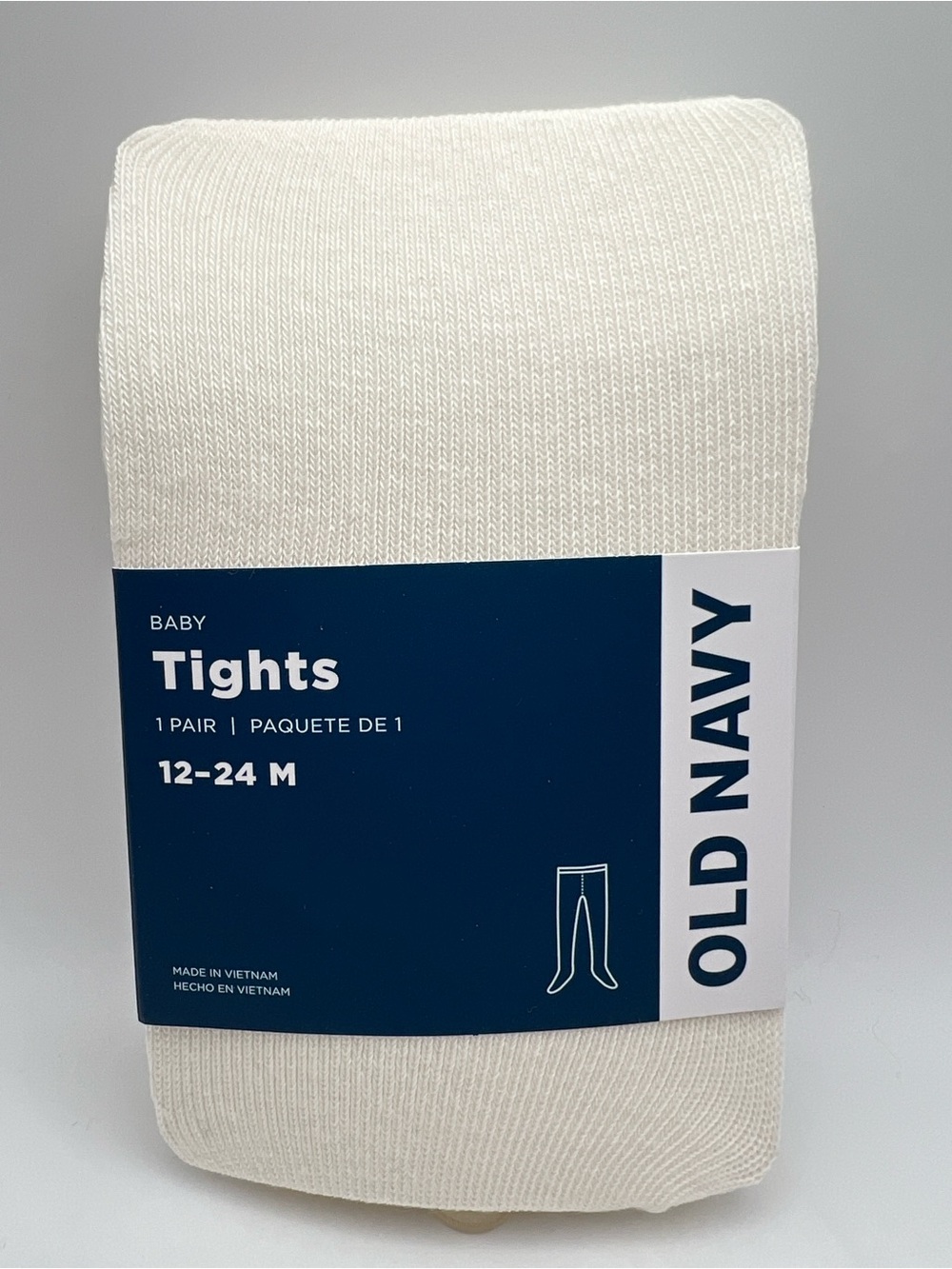 Old Navy Set of Two Baby Tights - Comes with Cream and Pink